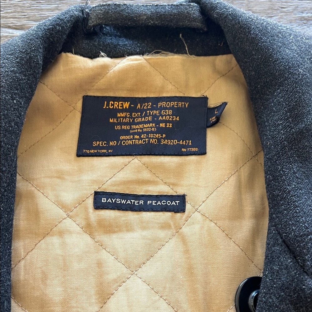 J.Crew Bayswater Peacoat in Gray and Tan